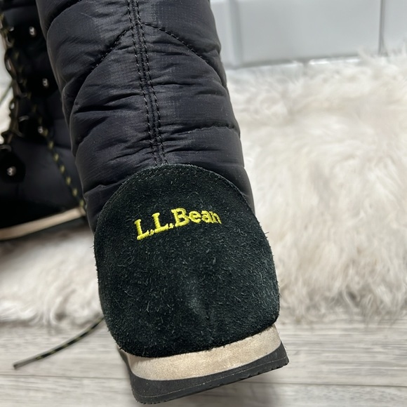 🔥🔥 L.L. Bean 284883 Carrabassett Fur Lace-Up Knee High Snow Boots Women Sz 6.5 - Picture 6 of 10